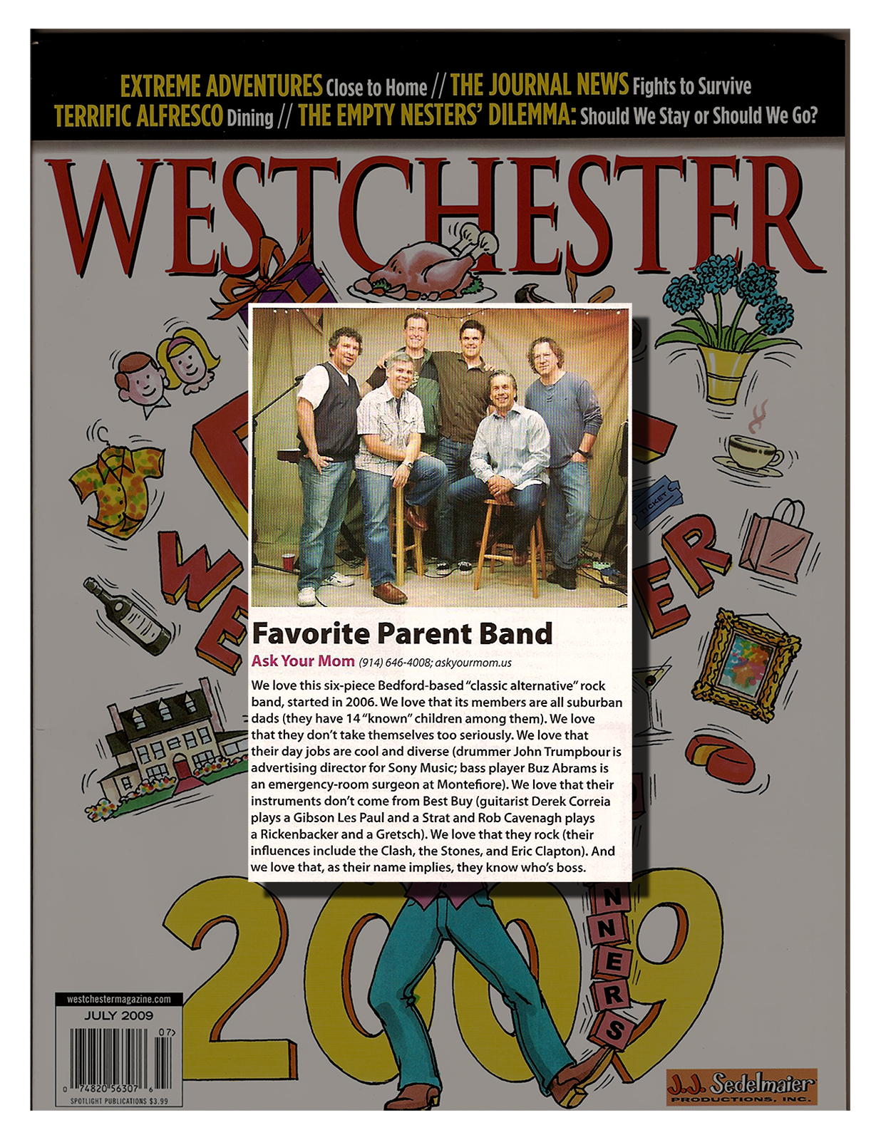 Westchester Magazine July 2009 cover